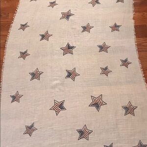 SILVER GRAY AMERICANA STARS SCARF FALL CASUAL USA